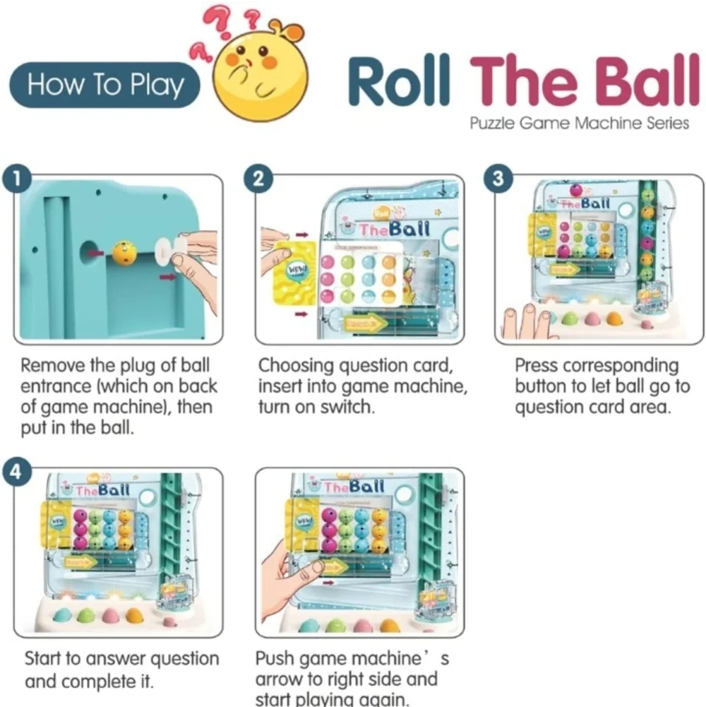 Logic Puzzle Game With Lights And Sounds For Hand, Eye And Brain Coordination